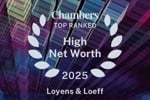 Top ranking in Chambers & Partners High Net Worth Guide 2025